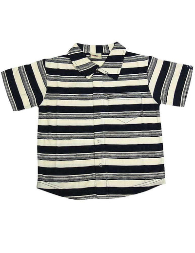 Dogwood Clothing - Little Boys Striped Short Sleeve Shirt