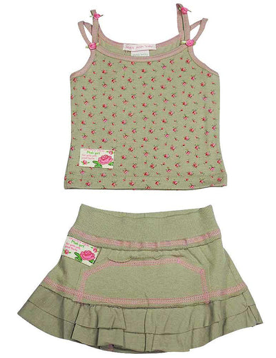 Mishmish - Baby Girls Floral Skort Set