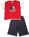 Mish Mish Boys Sizes 5-7 Cotton Short Sleeve Tank Tee Shirts Short Sets