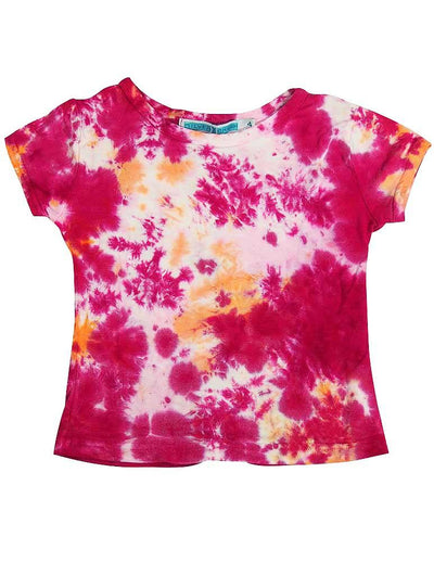 Silver Charm - Big Girls' Short Sleeve Tie Dye Top