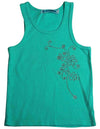 Silver Charm - Little Girls' Decorative Ribbed Tank