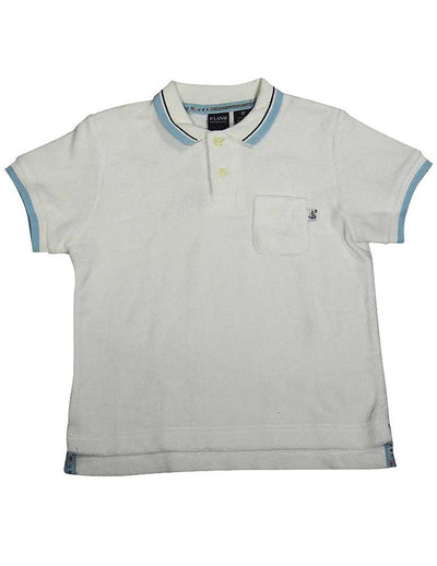 E-Land - Little Boys Short Sleeve Terry Cloth Polo Shirt