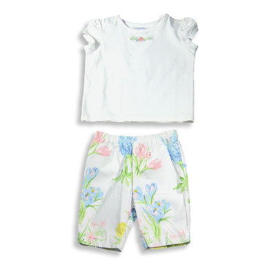 Hartstrings Baby - Baby Girls Cap Sleeve Capri Set