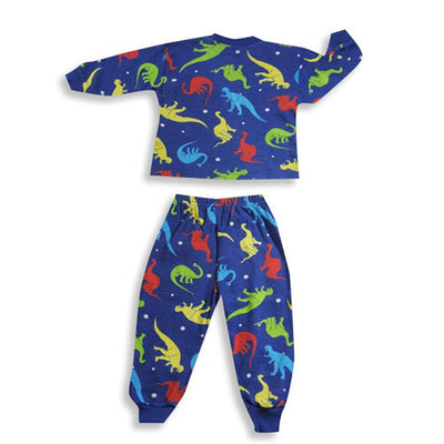 Sara's Prints Boys Long Sleeve 100% Cotton 2 Piece Pajama Set - Wear to fit snug, 36413