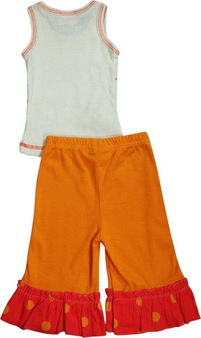 Mish Baby Infant Newborn Girls 2 Piece Sleeveless Capri  Pant Set - 100% Cotton, 16066