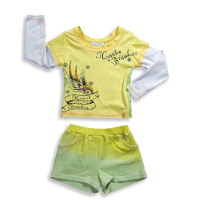 Baby Sara Infant Baby Girls Long Sleeve T - Shirt and Short Set, 17748