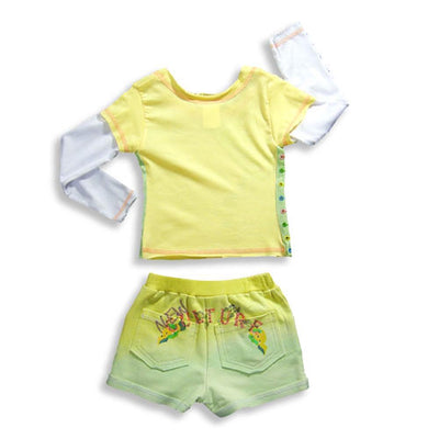 Baby Sara Infant Baby Girls Long Sleeve T - Shirt and Short Set, 17748