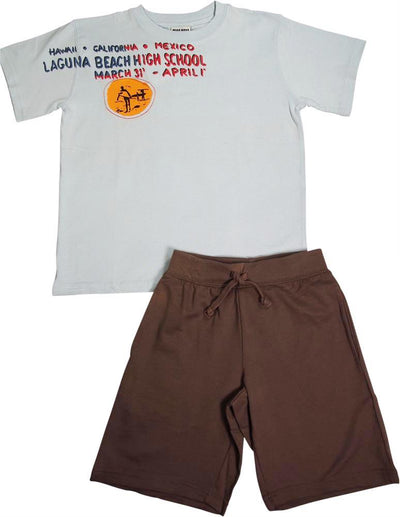 Mish Mish Toddler & Little Boys Cotton Short Sleeve Short Sets SZ 2T - 7