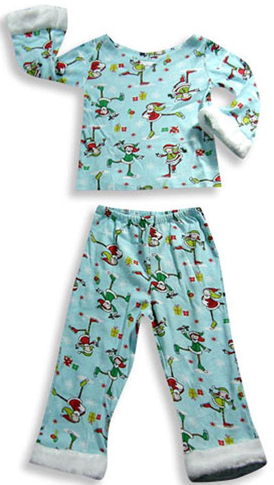 Sara's Prints Toddler Girls Long Sleeve Two Piece Pajama Set - Flame Resistant, 18334