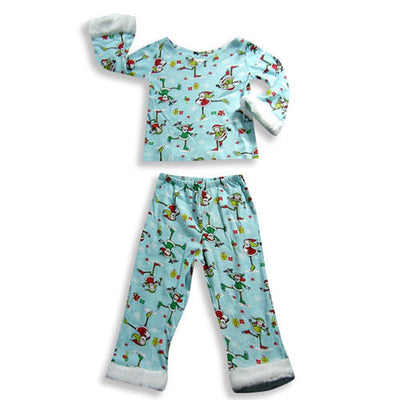 Sara's Prints Toddler Girls Long Sleeve Two Piece Pajama Set - Flame Resistant, 18334