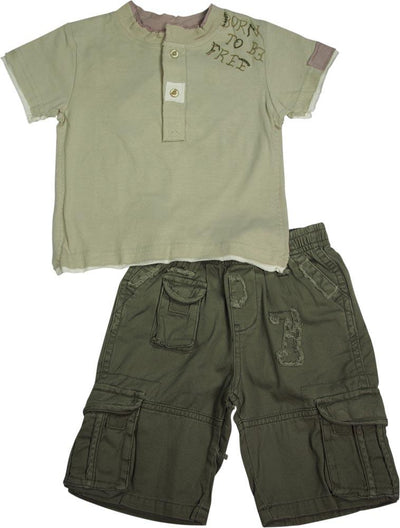 Mish Mish Baby Boys Infant Cotton Short Sleeve Tee Short Sets