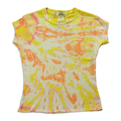 So Nikki - Big Girls' Cap Sleeve Tie Dyed T-Shirt