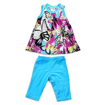 Me Me Me by Lipstik - Little Girls Sleeveless Pant Set