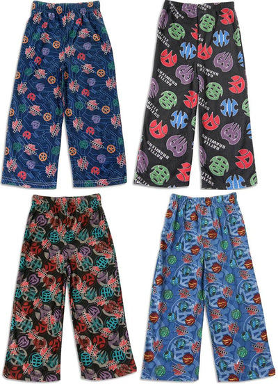 Bakugan Boys Flame Resistant License Printed Sleepwear Lounge Pajama Pants, 23293