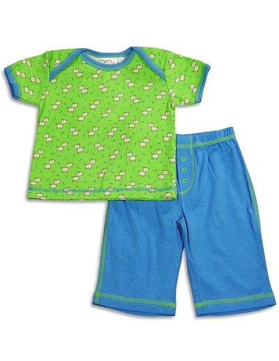 Cloud Mine - Baby Boys Short Sleeve Dog Pant Set