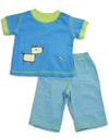 Cloud Mine - Baby Boys Short Sleeve Dog Pant Set