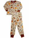 Sara's Prints Boys Girls Unisex Kids Long Sleeve 2 Piece Pajama Set, 32831