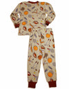 Sara's Prints Boys Girls Unisex Kids Long Sleeve 2 Piece Pajama Set, 32831