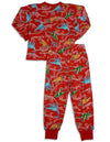 Sara's Prints Boys Girls Unisex Kids Long Sleeve 2 Piece Pajama Set, 32831