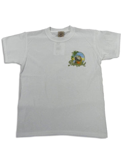 Panama Jack - Big Boys Short Sleeve Parrot T-Shirt, White 25458-Large