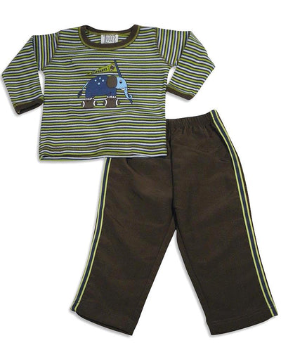 Mis Tee V-Us - Baby Boys Long Sleeve Pant Set