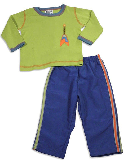 Mis Tee V-Us - Baby Boys Long Sleeve Pant Set