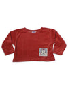 Mulberribush - Little Girls Long Sleeve Velour Top