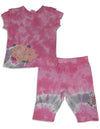 Mish - Baby Girls Short Sleeve Tie Dye Short Set, Pink 26683-12Months