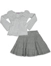 Mish - Little Girls Long Sleeve Skirt Set