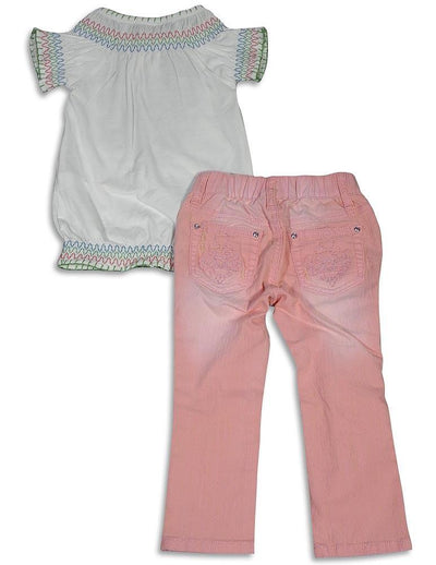 Hannah Banana by Sara Sara Short Sleeve 2 Piece Pant Sets Outfits, 26439