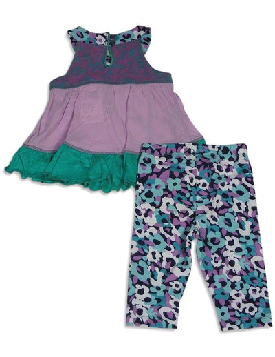 Baby Sara Infant Baby Girl Sleeveless Pant Sets - Asst Fabrics Styles Colors, 30673