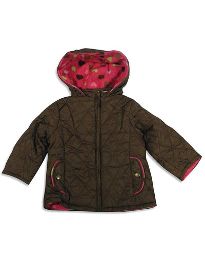 Pink Platinum - Little Girls Hooded Parka Jacket