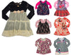 Baby Sara Infant Baby Girls Long Sleeve Dresses - Asst Fabrics Styles Colors, 29177