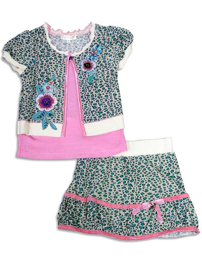 Baby Sara Infant Baby Girls Short Sleeve and Sleeveless Skirt Sets, 29185