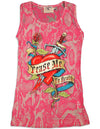 Purple Orchid - Big Girls' Burnout Tank Top