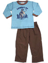 Mis Tee V-Us - Little Boys Long Sleeve Pant Set