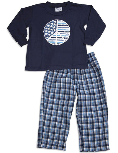 Mis Tee V-Us - Little Boys Long Sleeve Pant Set