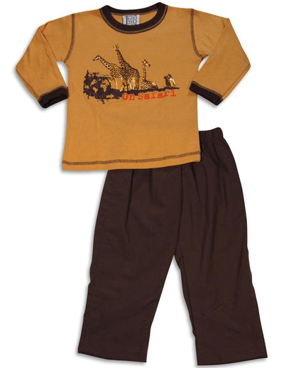 Mis Tee V-Us - Little Boys Long Sleeve Pant Set