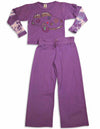 Zinnias - Little Girls Long Sleeve Pant Set