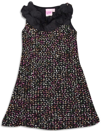 Lipstik - Little Girls' Sleeveless Boucle Dress