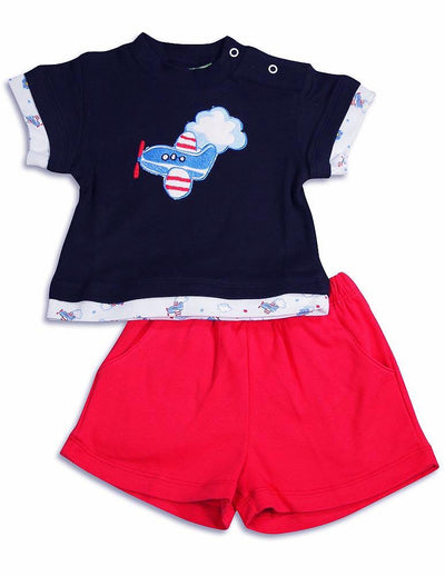 Snopea - Baby Boys Puffs In The Sky Short Set