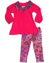 Lipstik - Little Girls Long Sleeve Pant Set Asst Fabrics