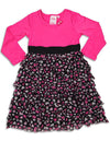 Me Me Me by Lipstik - Little Girls Long Sleeve Dress Asst Fabrics