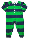 Sara's Prints Baby Infant Toddler Boys One Piece Rugby Coverall Playsuit Pajama, 29826