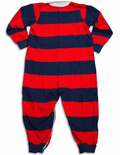 Sara's Prints Baby Infant Toddler Boys One Piece Rugby Coverall Playsuit Pajama, 29826