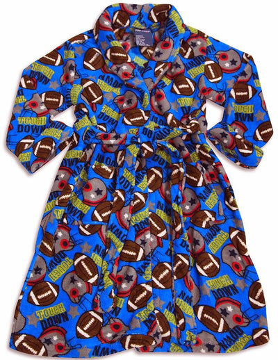 MacHenry Originals - Little Boys Microfiber Football Print Robe