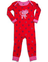 Petit Lem - Baby Girls Long Sleeve Polka Dot Kitty Coverall