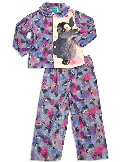 Happy Feet - Little Girls' Long Sleeve Happy Feet Pajamas