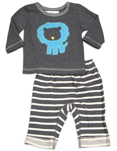 Pepper Toes - Baby Boys Long Sleeve Turtle Pant Set