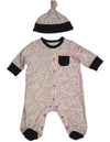 Offspring - Baby Girls Long Sleeve Coverall and Hat